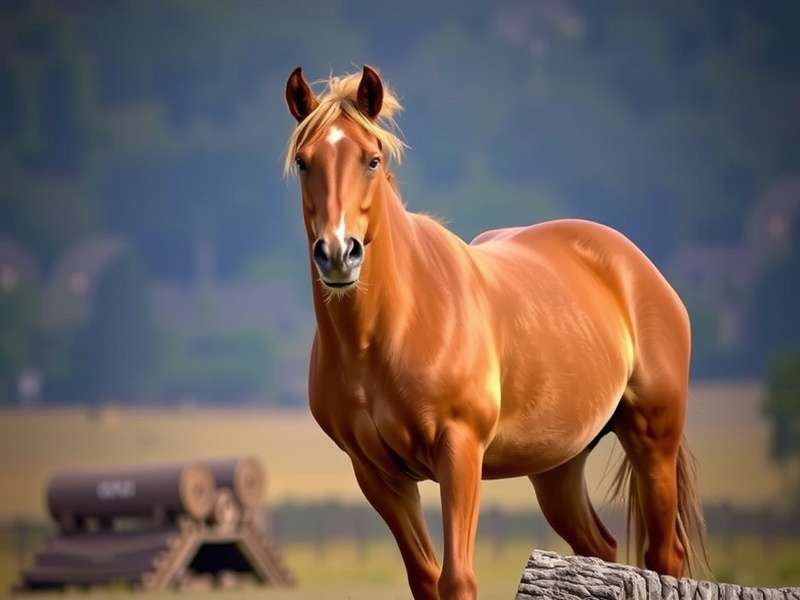 Hasty Horse Game Cover Art with Indian Rural Racing Track and Colorful Horses